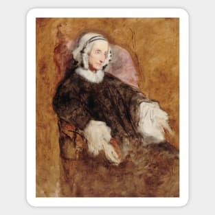 Portrait de la Reine Marie-Amelie en deuil by Ary Scheffer Sticker